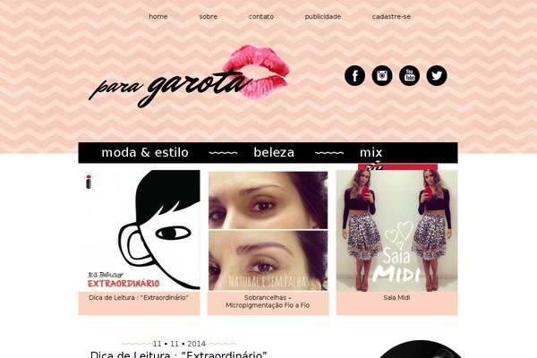 Blog theme site design template sample