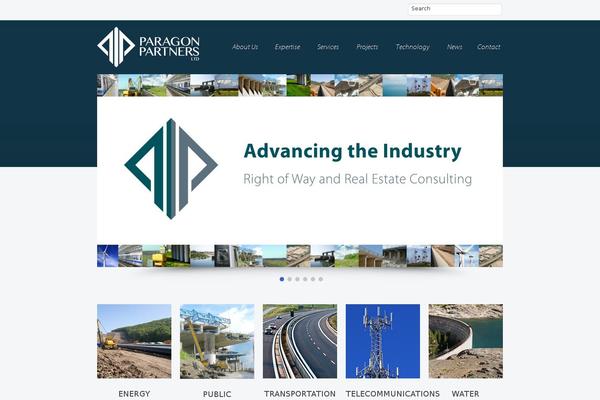 Paragon theme site design template sample