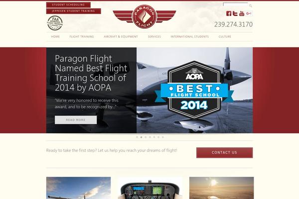 Paragon theme site design template sample