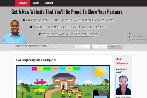 Paragon theme site design template sample