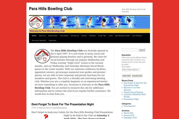 Twenty Ten theme site design template sample