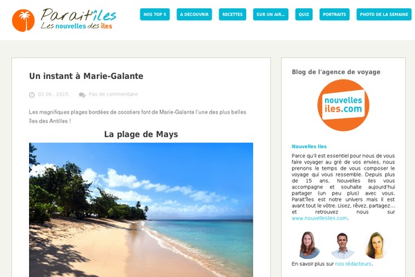 Feather theme site design template sample