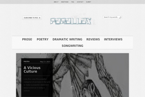 Editorial theme site design template sample