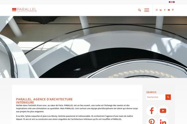 Enfold theme site design template sample