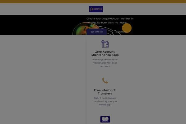 parallexbank.com site used Tryo