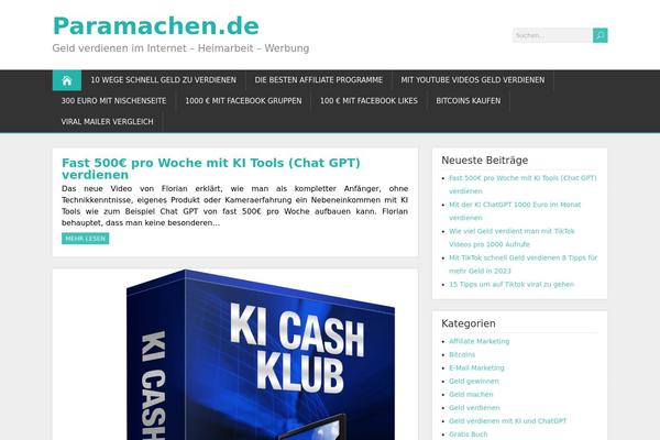 ShootingStar theme site design template sample