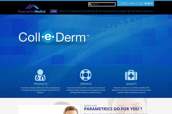 Medical theme site design template sample