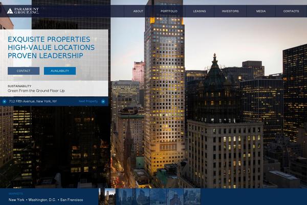 Paramount theme site design template sample