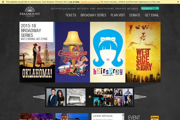 paramountarts.com site used Paramount