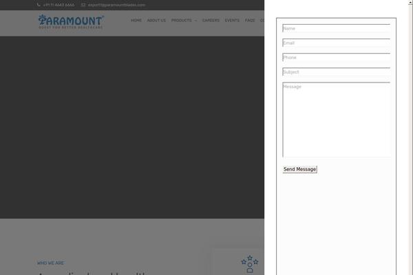 Site using WP Contact Slider plugin