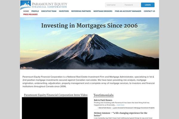 Paramount theme site design template sample