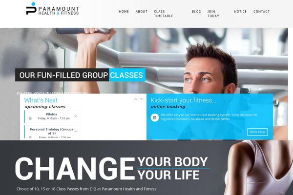 Paramount theme site design template sample