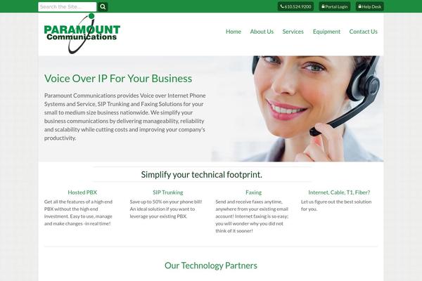 Paramount theme site design template sample