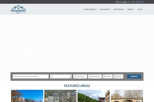 paramountrealtyllc.com site used Agentfire
