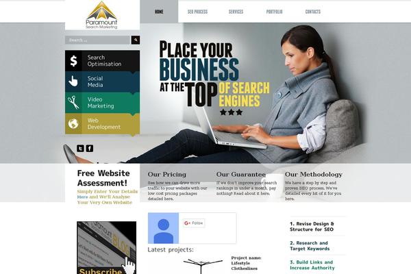 Site using Social Networks Widget plugin