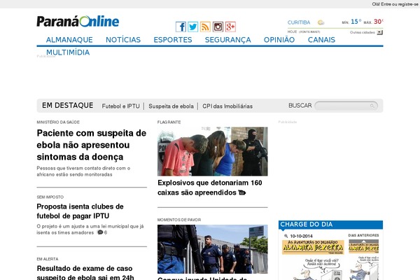 parana-online.com.br site used Tribuna