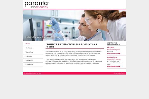 parantabio.com site used Paranta