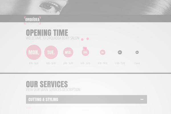Orquidea theme site design template sample