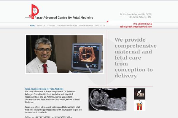 parasfetalmedicine.com site used Mediz-child