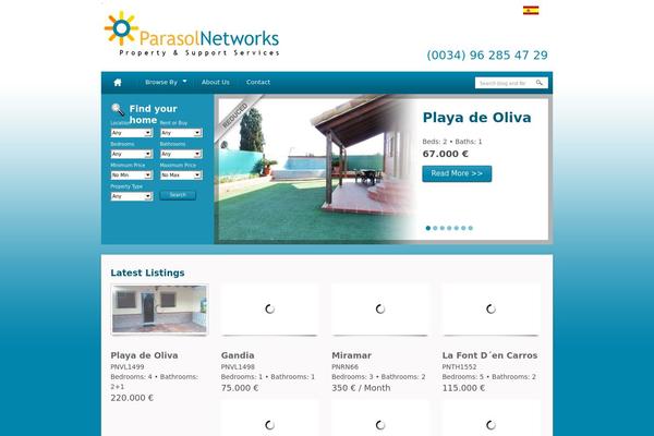 Realhomes Child theme site design template sample