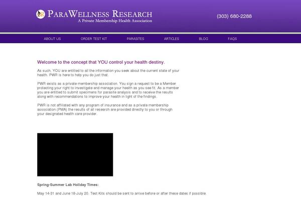 parawellnessresearch.com site used Financenews