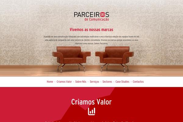 parceiros.pt site used Parceiros