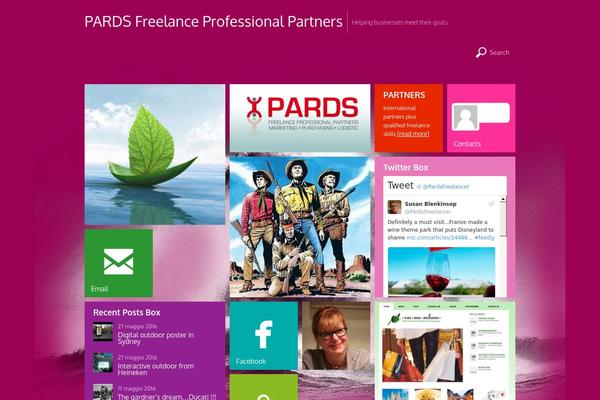 Metro theme site design template sample