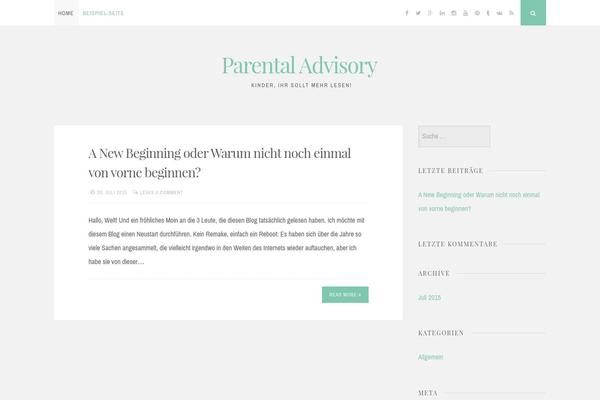 Nucleare theme site design template sample