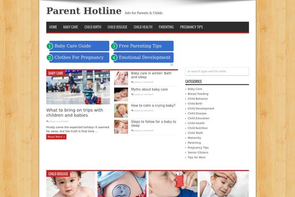 Jarida theme site design template sample