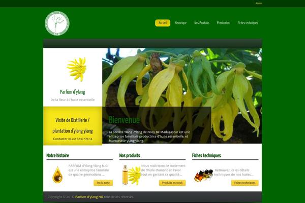 Lensa theme site design template sample