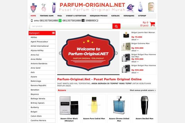 parfum-original.net site used Botiga