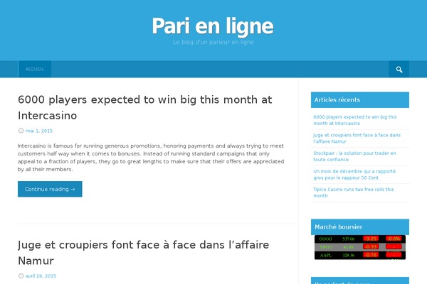 Site using Custom-stock-widget plugin