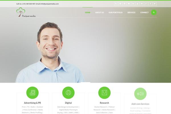 Erange theme site design template sample