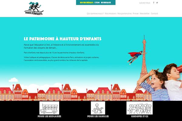 Bones theme site design template sample