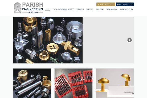 Industrial theme site design template sample