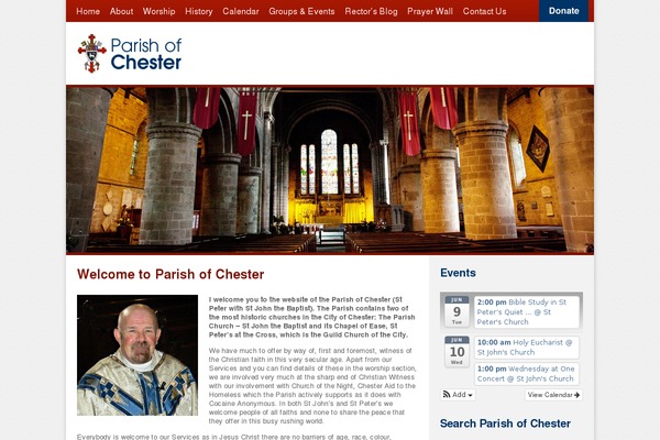 parishofchester.com site used Parishofchester