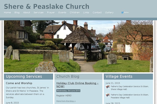 Church theme site design template sample