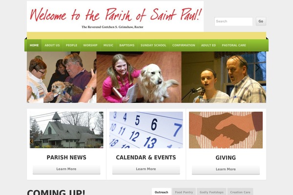NonProfit theme site design template sample