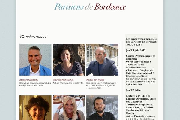 parisiensdebordeaux.com site used Annie