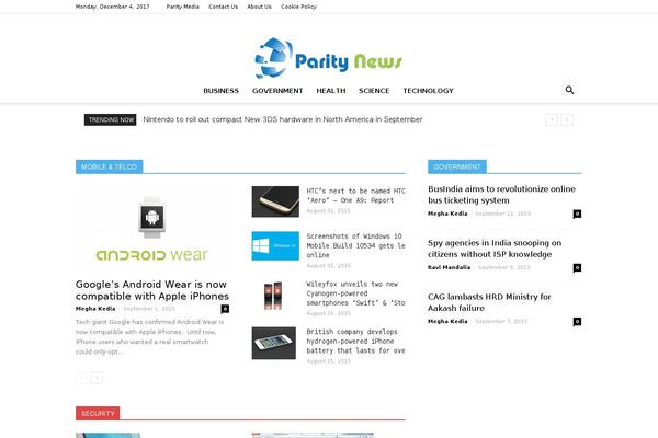 Site using Live Blogging plugin