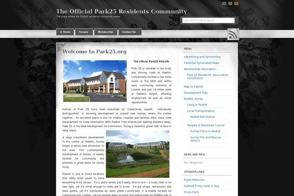 park25.org site used Fantastic-flowery