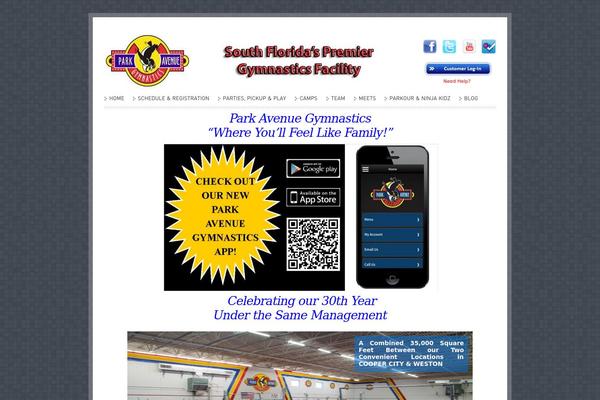 parkavenuegymnastics.com site used Accesspress Basic