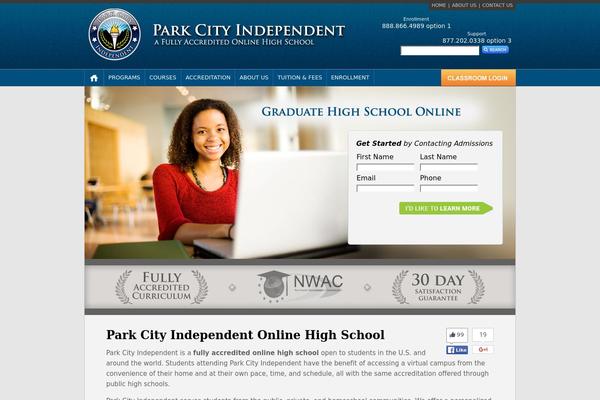 Parkcity theme site design template sample