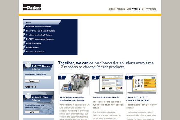 Parker theme site design template sample