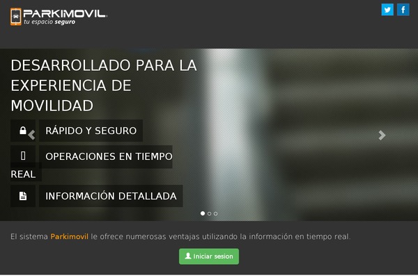 parkimovil.com site used Openmind