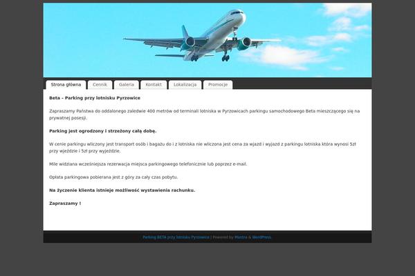 Mantra theme site design template sample