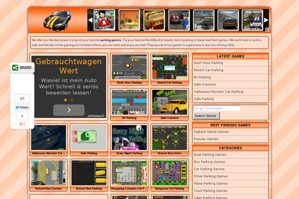 Site using Arscode-social-slider plugin