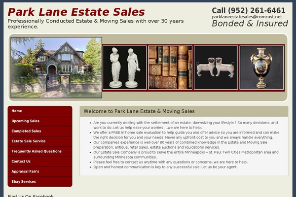 parklaneestatesales.com site used Parklane