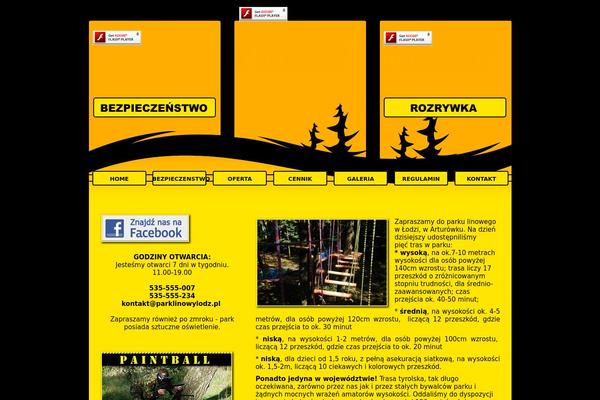 Park theme site design template sample