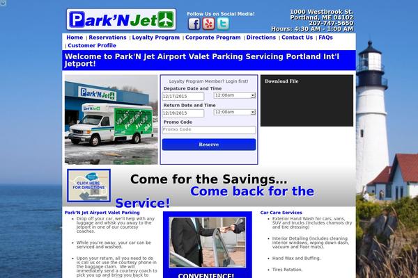 parknjetportland.com site used Netparktheme